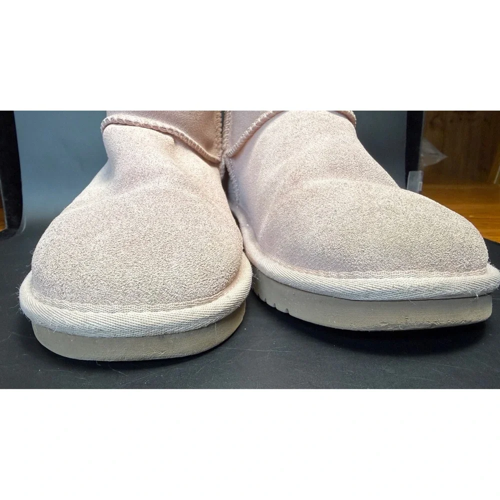 Koolaburra by UGG: Victoria Mini Pink Suede Faux Fur Boots, 1114851 Womens 8